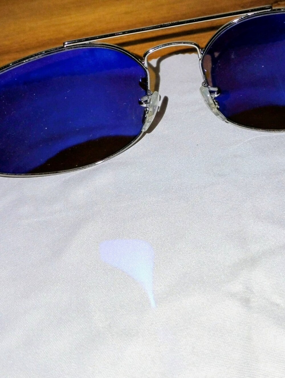 Ray-Ban Silver Frame Sunglasses with Brown Gradient Lenses - Picture 2 of 4